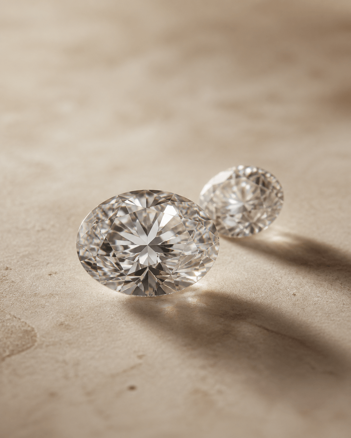Loose diamonds - editorial product photograph